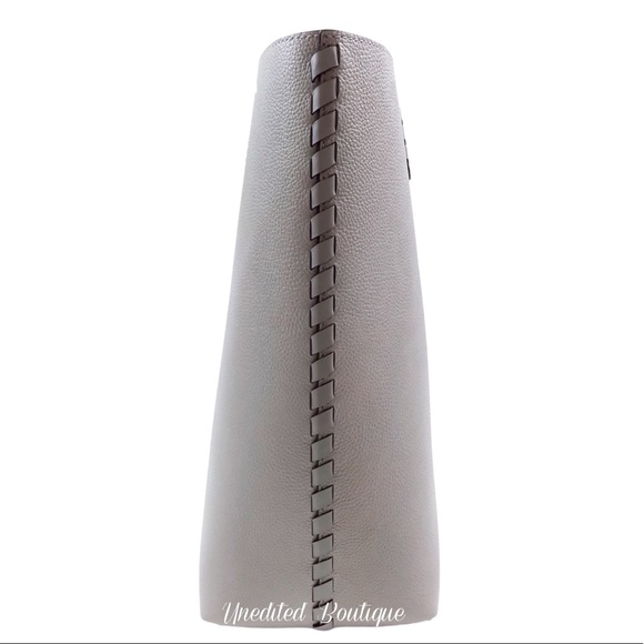 MICHAEL KORS Karson Pearl Grey Leather Tote Bag - Picture 5 of 10